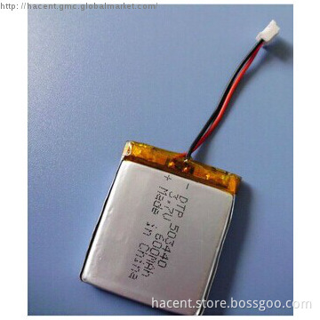 Data power supply 503440 3.7v 600mah lithium polymer battery rechargea